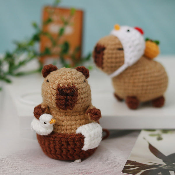 Kit crochet laine DIY peluche animal débutant, vue 1 sur 5